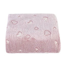 Cobertor Solteiro Microfibra 3D - Coração Rose