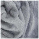 Cobertor Solteiro Microfibra Velour Clássico Camesa - Cinza Claro