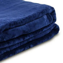 Cobertor Solteiro Microfibra Velour Clássico Camesa - Marinho