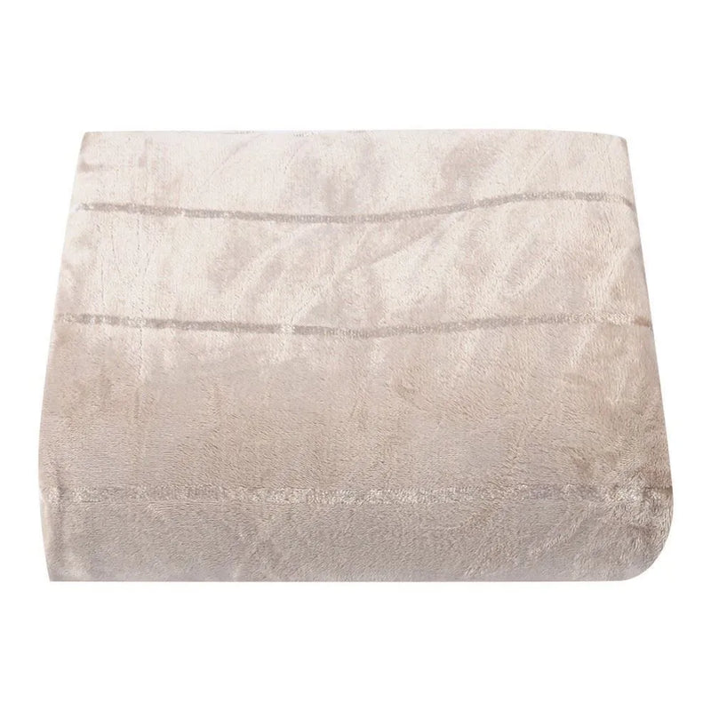 Cobertor Casal 100% Poliéster Elegance Casa - Bege