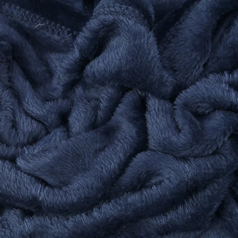 Cobertor Casal 100% Poliéster Elegance Casa - Azul