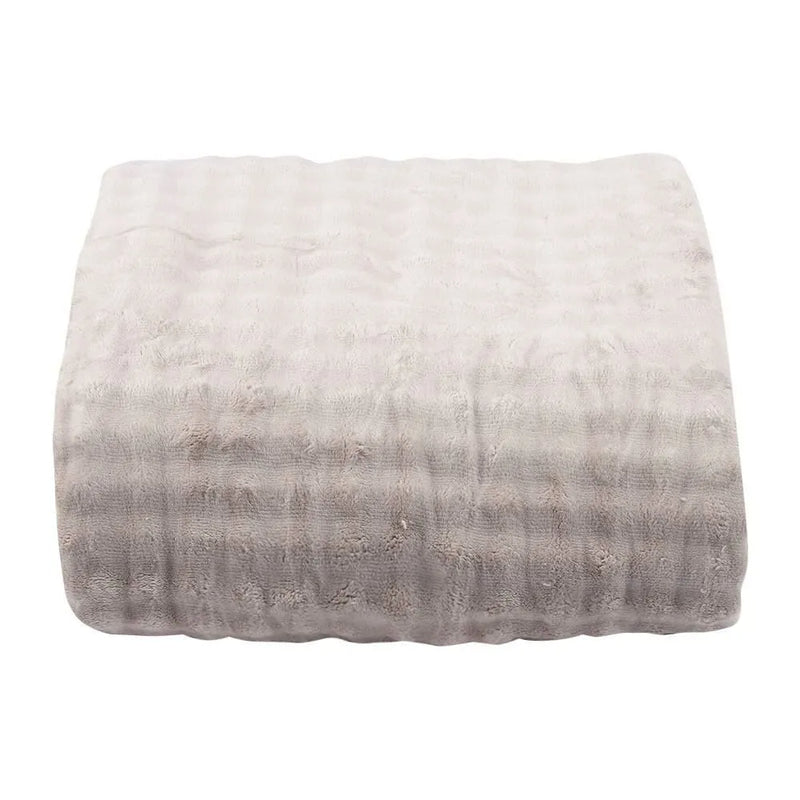 Cobertor Casal Requinte Sherpa Color Casa - Bege