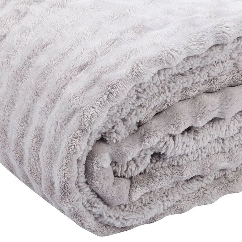 Cobertor Casal Requinte Sherpa Color Casa - Ice