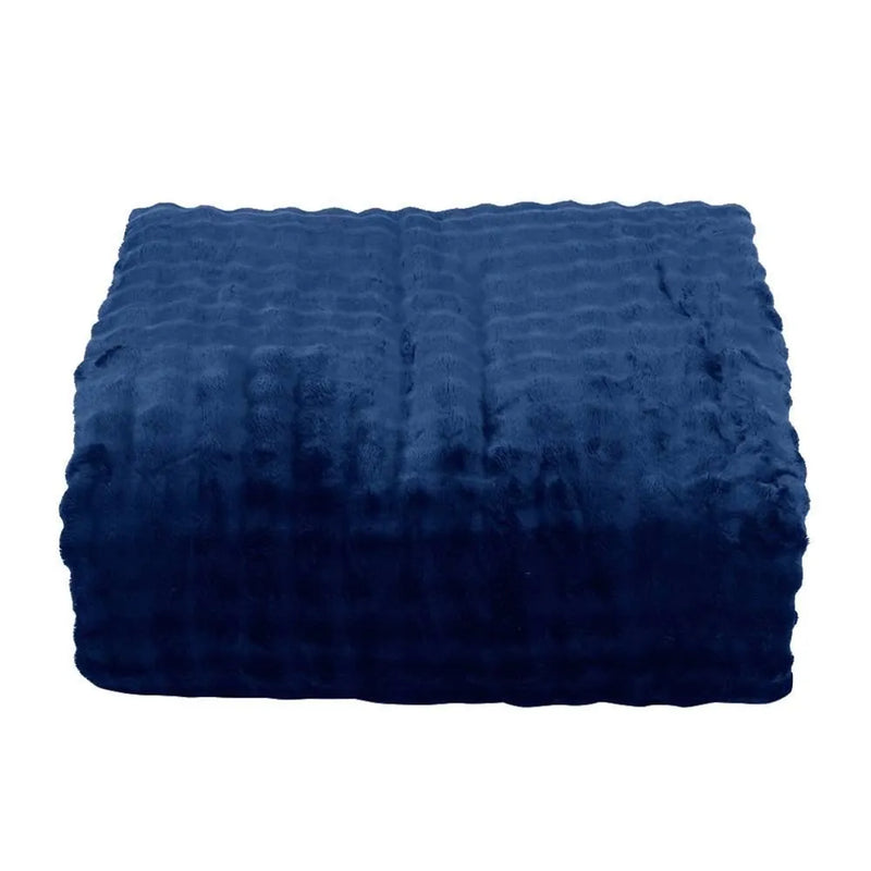 Cobertor Casal Requinte Sherpa Color Casa - Midnight