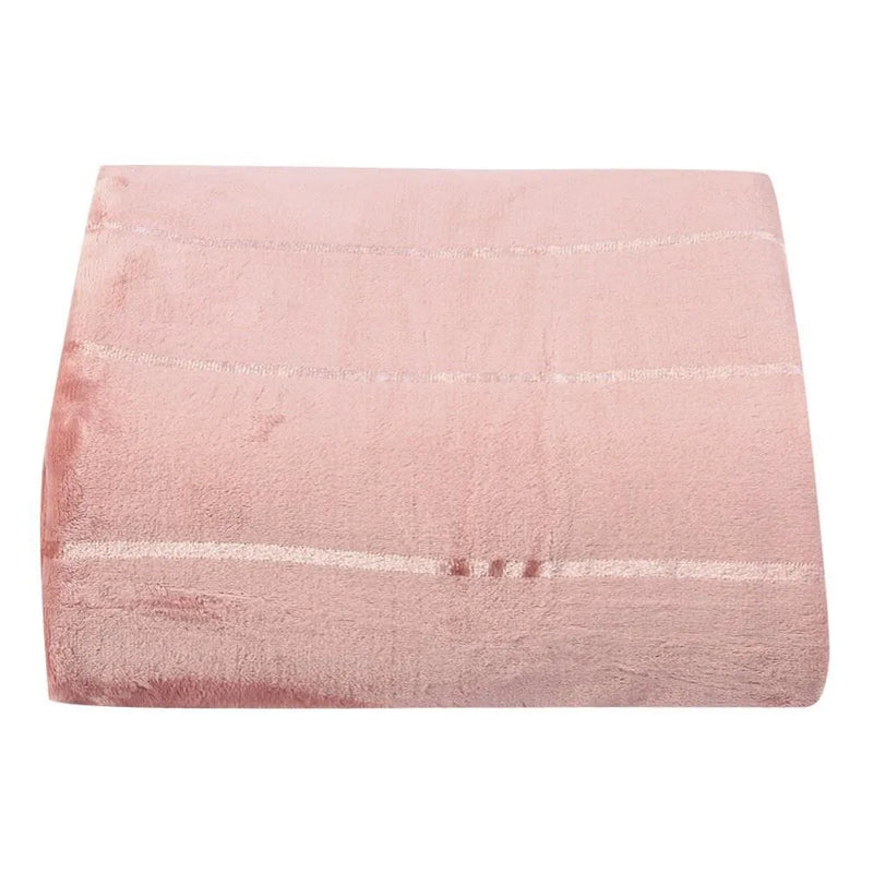 Cobertor King 100% Poliéster Elegance Casa - Laranja