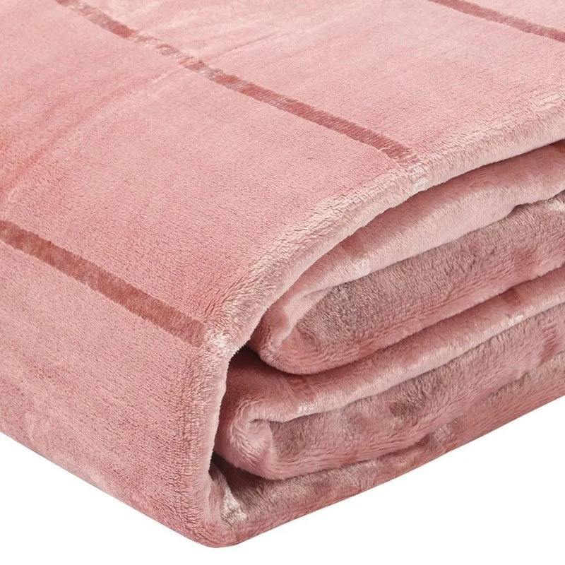 Cobertor King 100% Poliéster Elegance Casa - Laranja