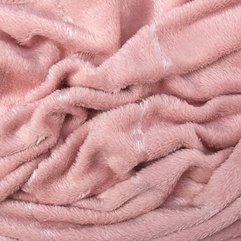 Cobertor King 100% Poliéster Elegance Casa - Laranja