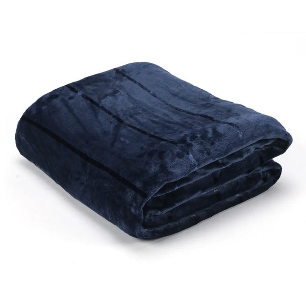 Cobertor King 100% Poliéster Elegance Casa - Azul