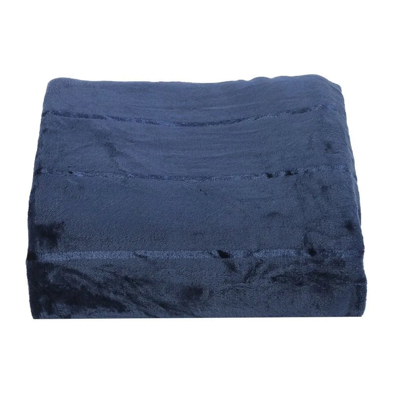 Cobertor King 100% Poliéster Elegance Casa - Azul