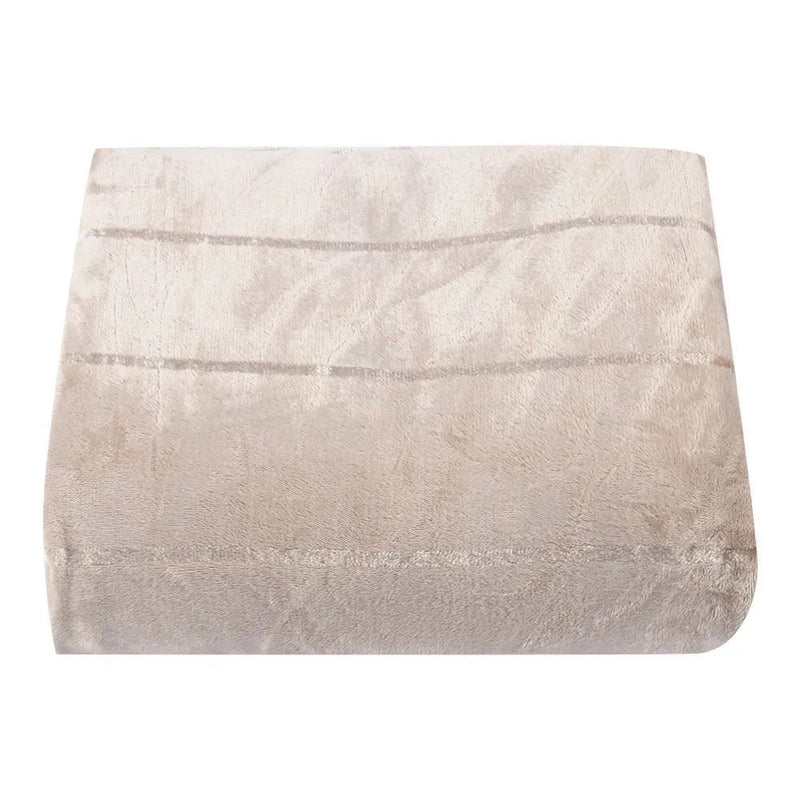 Cobertor King 100% Poliéster Elegance Casa - Bege