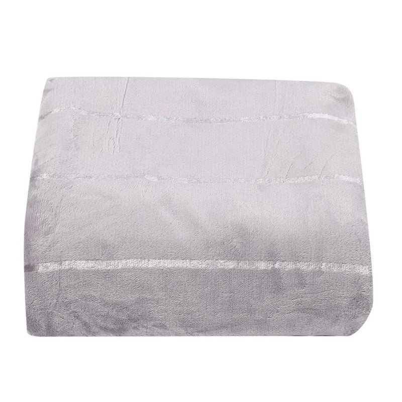 Cobertor King 100% Poliéster Elegance Casa - Cinza