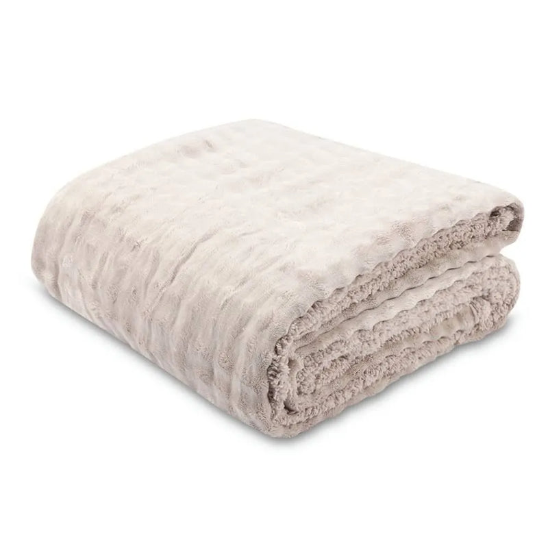 Cobertor King Requinte Sherpa Color Casa - Bege