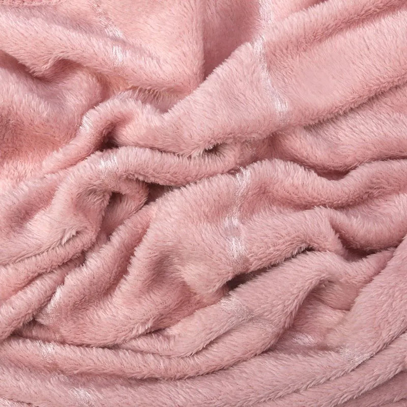 Cobertor Queen 100% Poliéster Elegance Casa - Laranja