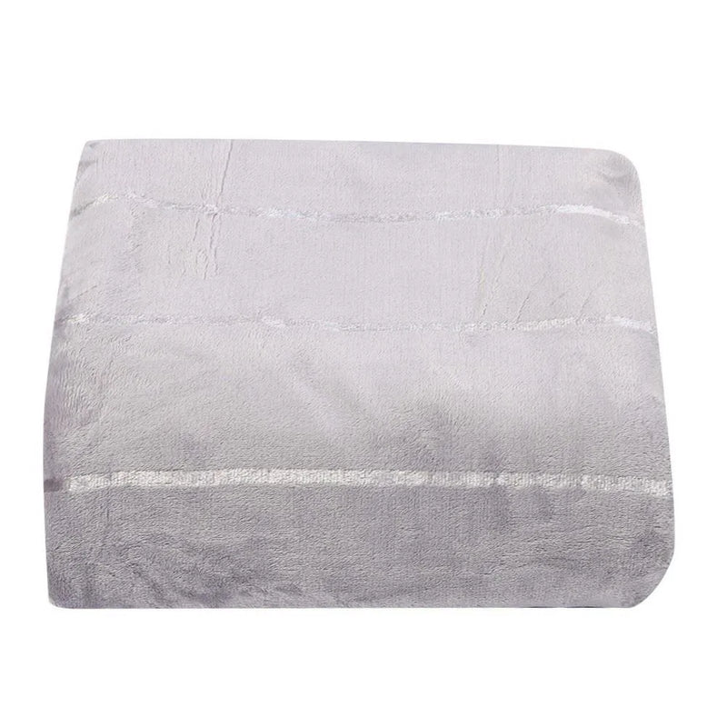 Cobertor Queen 100% Poliéster Elegance Casa - Cinza