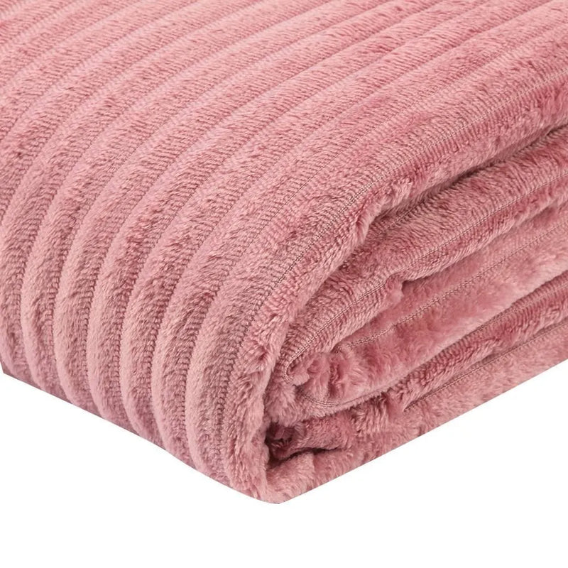 Cobertor Queen Montreal 100% Poliéster Casa - Rosa