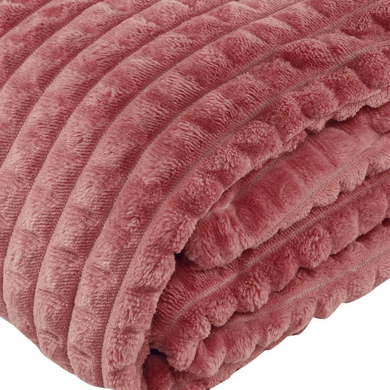 Cobertor Solteiro 100% Poliéster Diamond - Rose