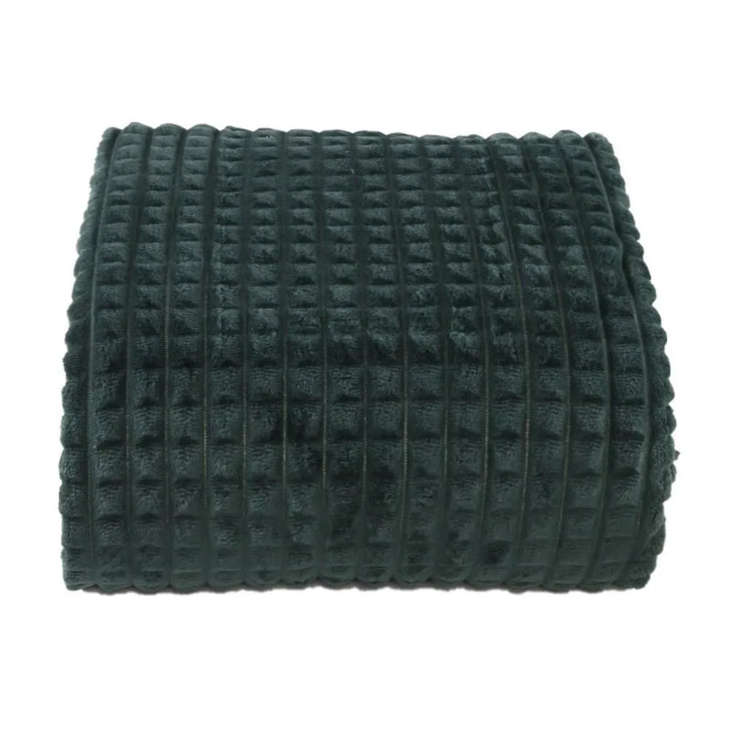 Cobertor Solteiro 100% Poliéster Diamond - Verde Malaquita