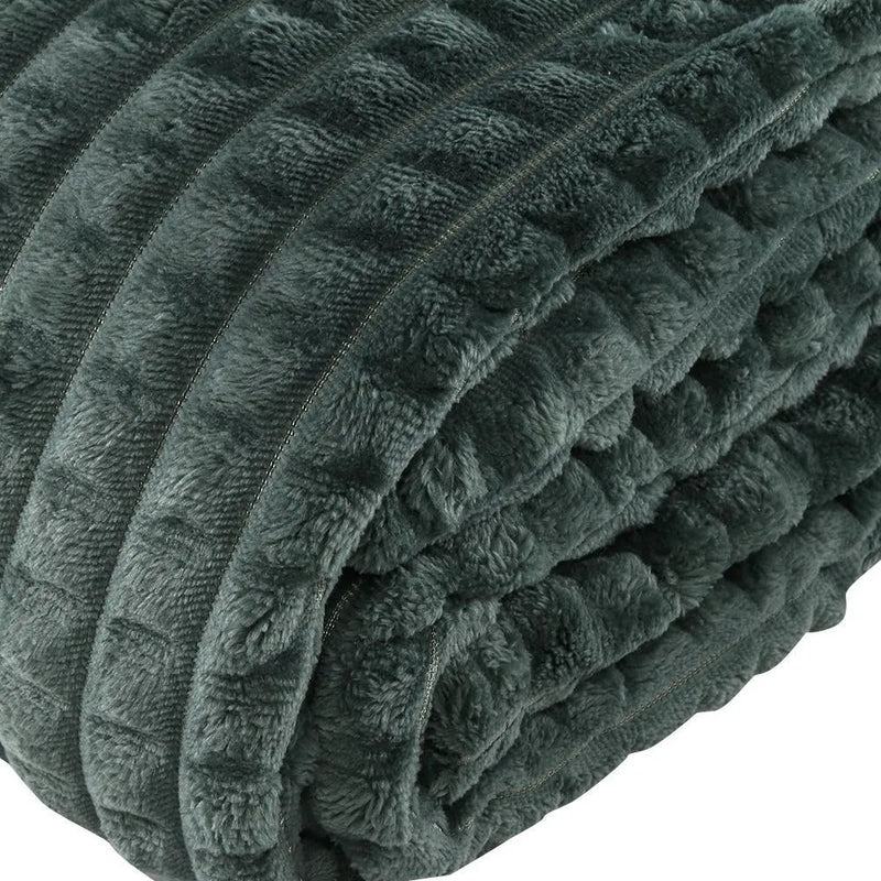 Cobertor Solteiro 100% Poliéster Diamond - Verde Malaquita