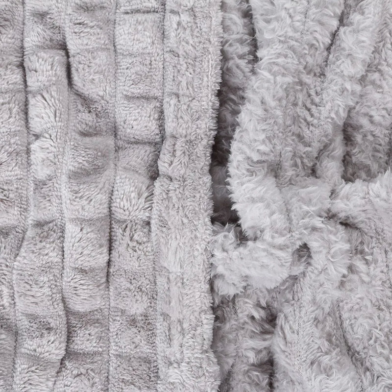 Cobertor Solteiro 100% Poliéster Diamond - Cinza Ice