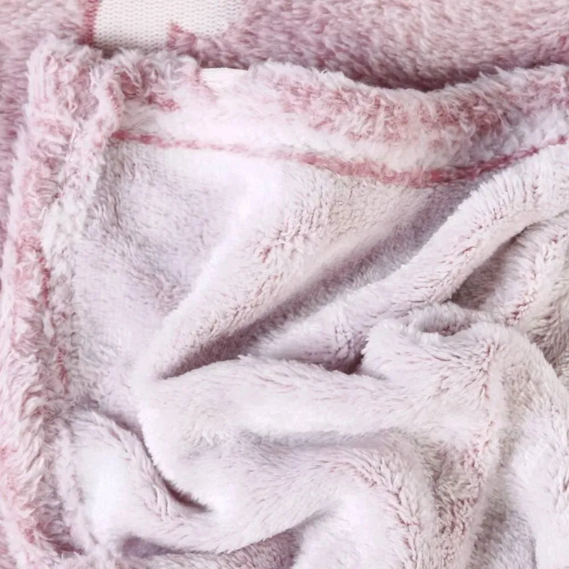 Cobertor Solteiro Microfibra 3D - Coração Rose