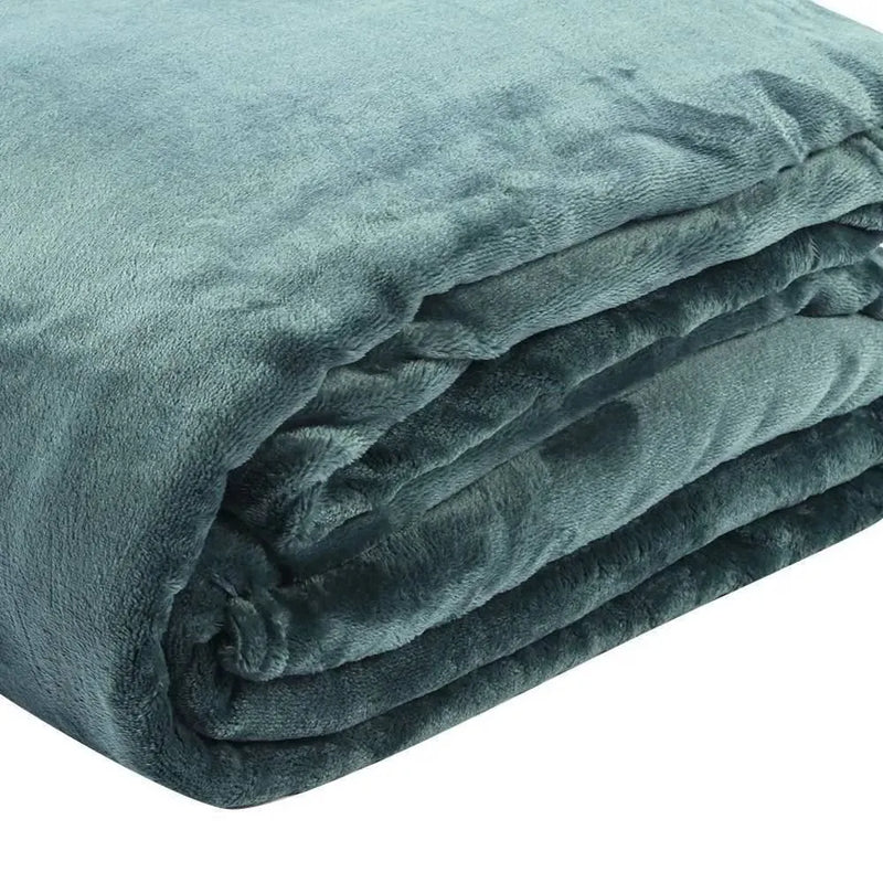 Cobertor Solteiro Microfibra Velour Clássico Camesa - Verde