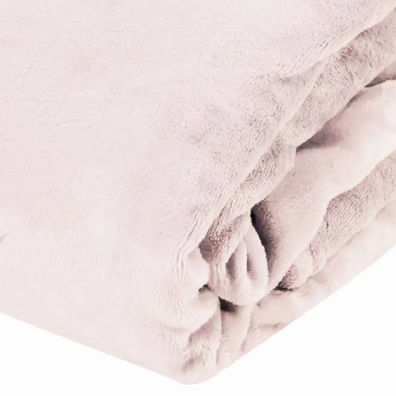 Cobertor Solteiro Microfibra Velour Clássico Camesa - Rose