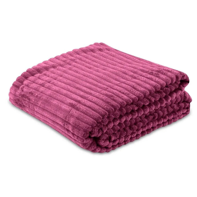 Cobertor Queen Montreal 100% Poliéster Casa - Rosa Malva