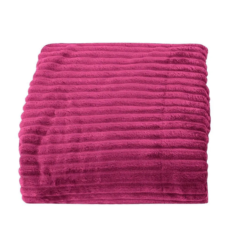 Cobertor Solteiro Montreal 100% Poliéster Casa - Rosa Malva