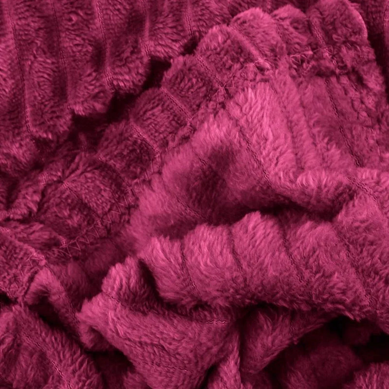 Cobertor Solteiro Montreal 100% Poliéster Casa - Rosa Malva